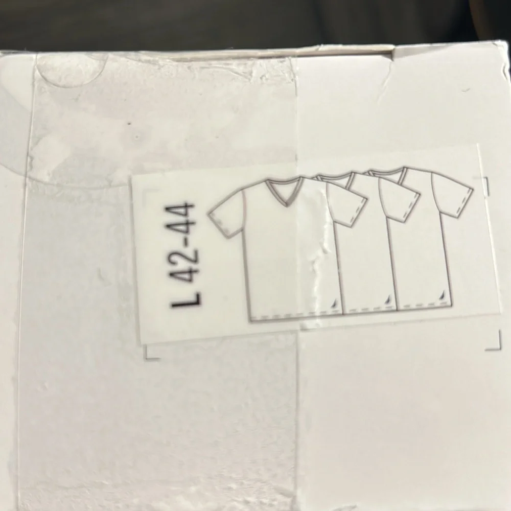 Nautica‎ Mens 3 Pack Cotton V-Neck Undershirts White Classic Fit Tagless L 42-44
